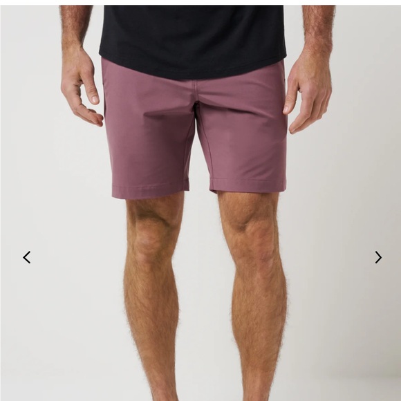 Travis Mathew Men's Plum Flat Front Shorts - Picture 1 of 6